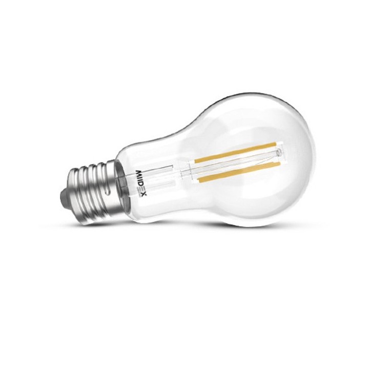 Miidex Lighting - Ampoule LED à filament - bulb E27 9W 4000°k claire - Réf : 7145