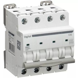 Digital Electric - Disjoncteur 4x32 A C6 kA - Réf : 02054