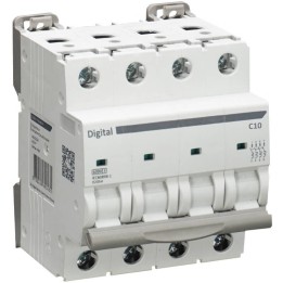 Digital Electric - Disjoncteur 4x10 A C6 kA - Réf : 02046
