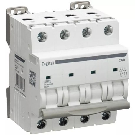 Digital Electric - Disjoncteur 4x40 A C6 kA - Réf : 02056