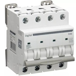 Digital Electric - Disjoncteur 4x40A - Courbe D - 6kA - Réf : 02108