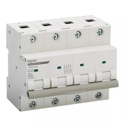 Digital Electric - Disjoncteur 4x125A - Courbe C - 10kA - Réf : 02182