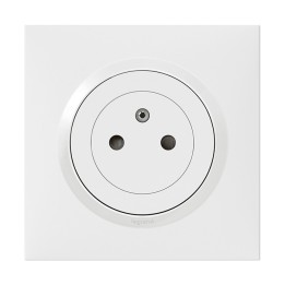 Legrand - Prise de courant 2P+T Surface dooxie one 16A livrée avec plaque carrée blanche et griffes - Réf : 600735