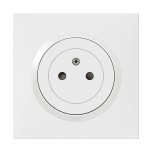 Legrand - Prise de courant 2P+T Surface dooxie one 16A livrée avec plaque carrée blanche et griffes - Réf : 600735