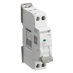 Digital Electric - Disjoncteur Phase + Neutre 20A - Courbe C - 6 kA - Réf : 01520