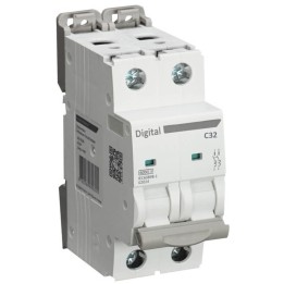 Digital Electric - Disjoncteur 2x32A - Courbe C - 6 kA - Réf : 02018