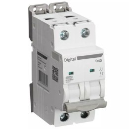 Digital Electric - Disjoncteur 2x40A - Courbe D - 6 kA - Réf : 02076