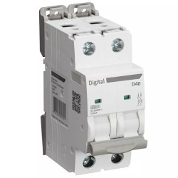Digital Electric - Disjoncteur 2x40A - Courbe D - 6 kA - Réf : 02076