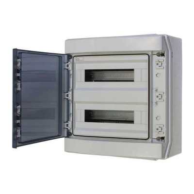 Digital Electric - Coffret de distribution étanche - 2x18 modules - 436x418x148 - IP65 - Réf : 07121