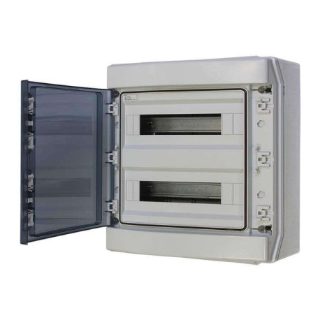 Digital Electric - Coffret de distribution étanche - 2x18 modules - 436x418x148 - IP65 - Réf : 07121