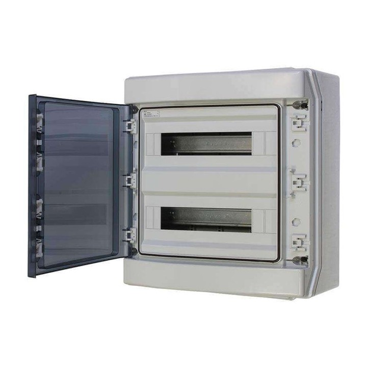 Digital Electric - Coffret de distribution étanche - 2x18 modules - 436x418x148 - IP65 - Réf : 07121