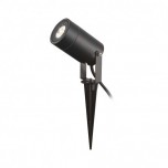 Miidex Lighting - Lot de 10 Projecteurs Piquet Slim dont 1 GRATUIT (sans ampoule) 230V GU10 Noir IP65 - Réf : 70283(10)