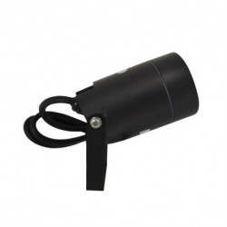 Miidex Lighting - Lot de 10 Projecteurs Piquet Slim dont 1 GRATUIT (sans ampoule) 230V GU10 Noir IP65 - Réf : 70283(10)