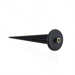Miidex Lighting - Lot de 10 Projecteurs Piquet Slim dont 1 GRATUIT (sans ampoule) 230V GU10 Noir IP65 - Réf : 70283(10)