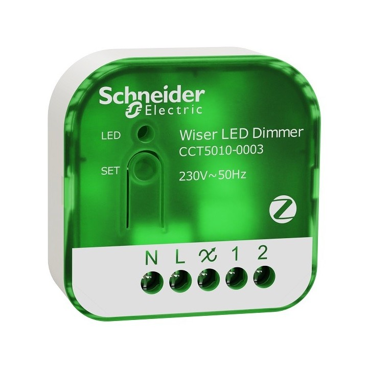 Schneider - Wiser - micromodule variateur de lumière avec ou sans neutre - zigbee - Réf : CCT5010-0003