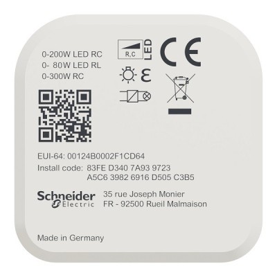 Schneider - Wiser - micromodule variateur de lumière avec ou sans neutre - zigbee - Réf : CCT5010-0003