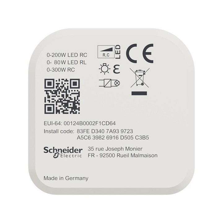 Schneider - Wiser - micromodule variateur de lumière avec ou sans neutre - zigbee - Réf : CCT5010-0003
