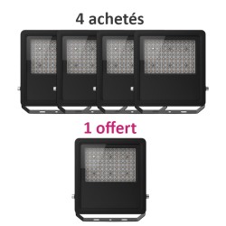 Miidex Lighting - Lot de 5 projecteurs LED dont 1 GRATUIT - Noir - 70W - CCT - IP65 - Réf : 100852(5)