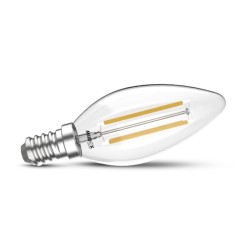Miidex Lighting - Ampoule LED E14 Filament Flamme 4W 4000K - Réf : 100819