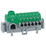 Legrand - Bornier de répartition IP 2X - à connexion automatique universel - vert - L 63 mm - Réf : 005050