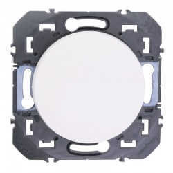 Legrand - Poussoir simple dooxie 6A 250V~ finition blanc - Réf : 600004