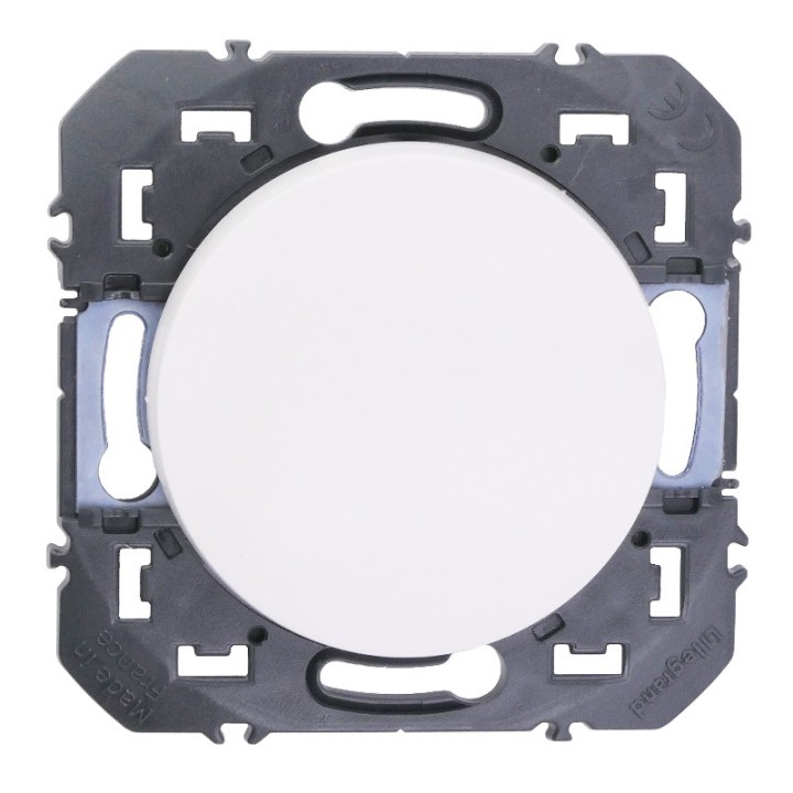 Legrand - Poussoir simple dooxie 6A 250V~ finition blanc - Réf : 600004
