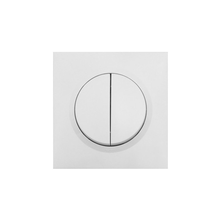 Legrand - Double interrupteur ou va-et-vient dooxie 10AX 250V~Livré avec Plaque Carré Blanche - Réf : 600002-P