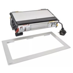 Legrand Incara - Flip-up équipé de 1 prise 2P+T et 1 chargeur USB Type-A+ C 15W avec cordon - 8 modules métal - Réf : 654850