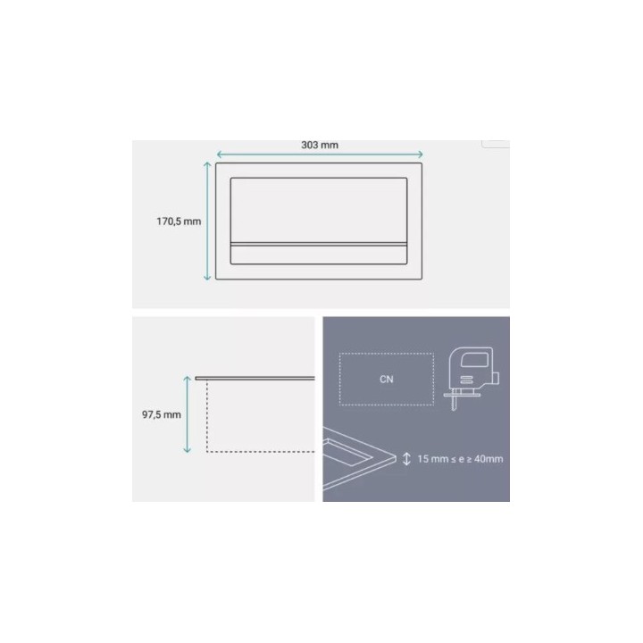 Legrand Incara - Flip-up équipé de 1 prise 2P+T et 1 chargeur USB Type-A+ C 15W avec cordon - 8 modules métal - Réf : 654850