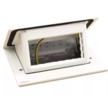 Legrand Incara - Pop-up à encastrer dans mobilier et à équiper de 4 modules avec couvercle finition Blanc - Réf : 654801