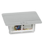 Legrand Incara - Pop-up à encastrer dans le sol et à équiper de 4 modules avec couvercle finition Alu mat - Réf : 054011
