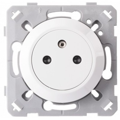 Ohmtec - EPURE - Prise 2P+T 16A Affleurante blanc - Réf : 480421O