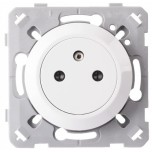 Ohmtec - EPURE - Prise 2P+T 16A Affleurante blanc - Réf : 480421O
