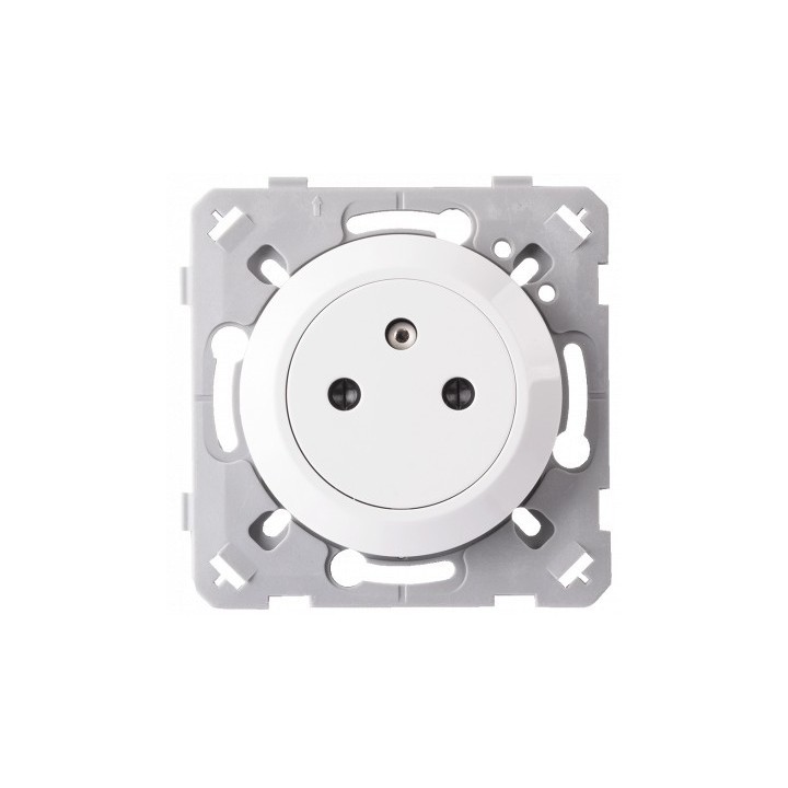 Ohmtec - EPURE - Prise 2P+T 16A Affleurante blanc - Réf : 480421O