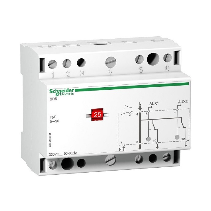 Schneider - Acti9 - CDS - Contacteur délesteur monophasé - 2 voies - 240VCA - Réf : A9C15908