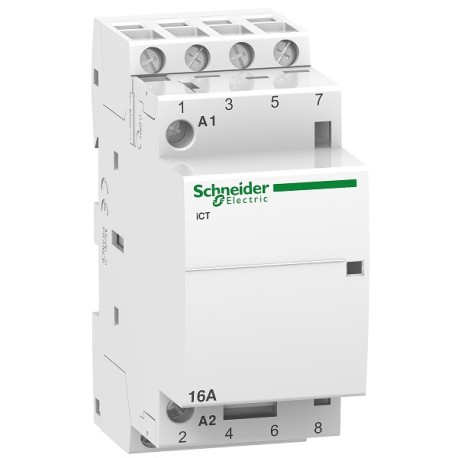 Schneider - Acti9 - Contacteur iCT - 16A - 4NO - 230/240V - 50Hz - Réf : A9C22814
