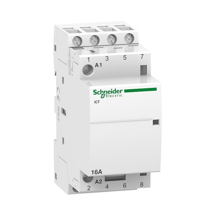 Schneider - Acti9 - Contacteur iCT - 16A - 4NO - 230/240V - 50Hz - Réf : A9C22814
