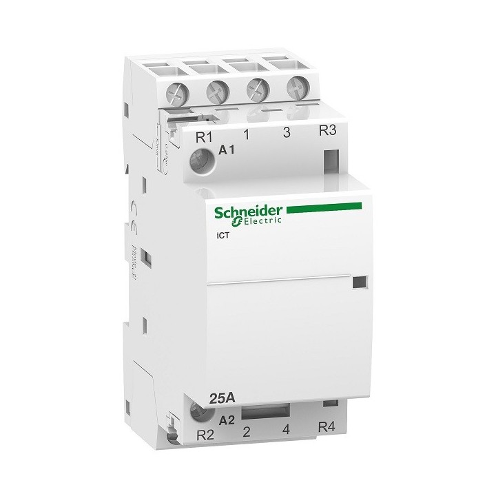 Schneider - Acti9 - Contacteur iCT - 25A - 2NF + 2NO - 230/240V - 50Hz - Réf : A9C20838