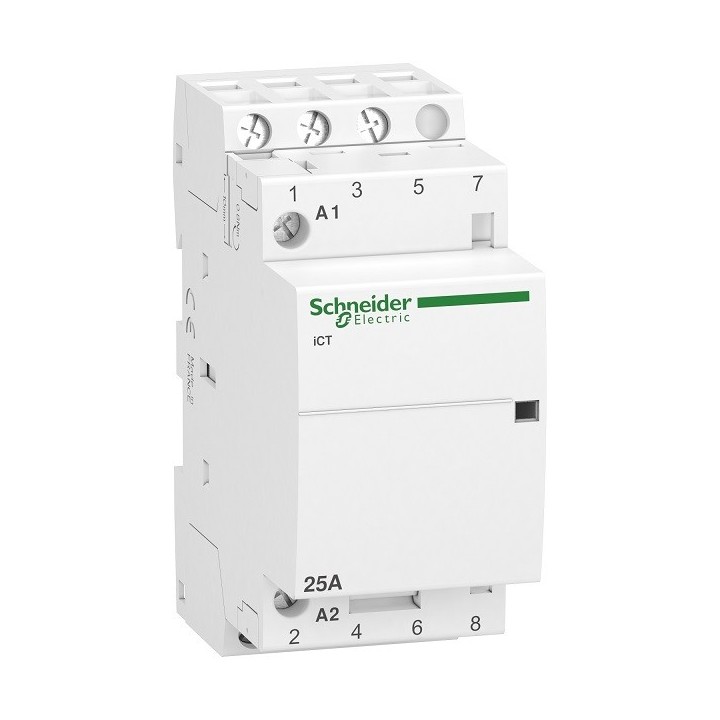 Schneider - Acti9 - Contacteur iCT - 25A - 3NO - 230/240V - 50Hz - Réf : A9C20833