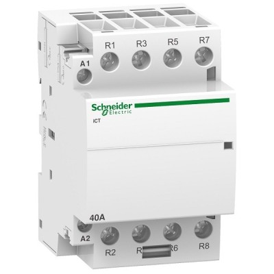 Schneider - Acti9 - Contacteur iCT - 40A - 4NF - 230/240V - 50Hz - Réf : A9C20847