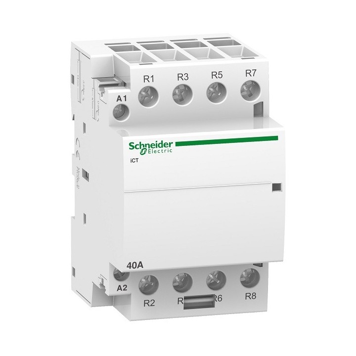 Schneider - Acti9 - Contacteur iCT - 40A - 4NF - 230/240V - 50Hz - Réf : A9C20847