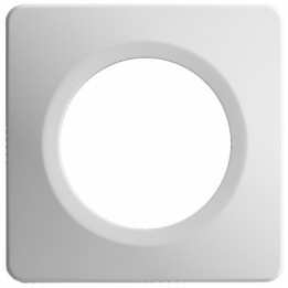 Ohmtec - EPURE - Plaque 1 poste blanche - Réf : 480641O