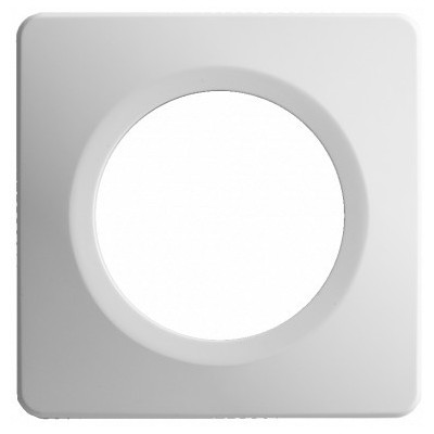 Ohmtec - EPURE - Plaque 1 poste blanche - Réf : 480641O