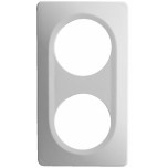Ohmtec - EPURE - Plaque 2 poste blanche - Réf : 480642O