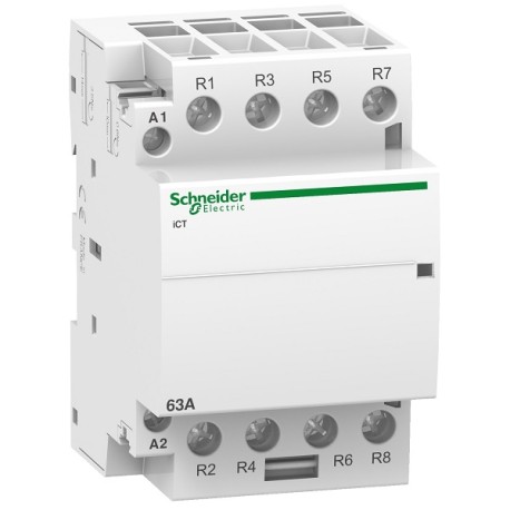 Schneider - Acti9 - Contacteur iCT - 63A - 4NF - 230/240V - 50Hz - Réf : A9C20867