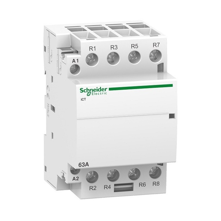 Schneider - Acti9 - Contacteur iCT - 63A - 4NF - 230/240V - 50Hz - Réf : A9C20867