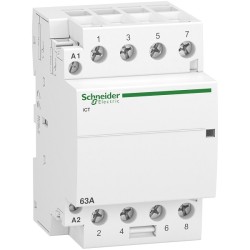 Schneider - Acti9 - Contacteur iCT - 63A - 4NO - 230/240V - 50Hz - Réf : A9C20864