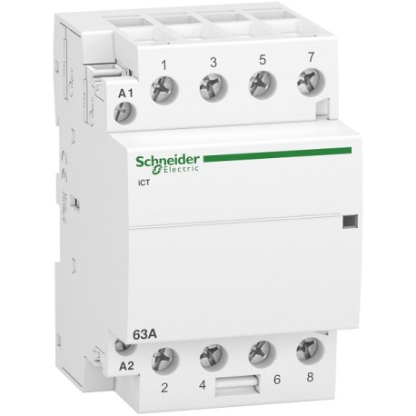 Schneider - Acti9 - Contacteur iCT - 63A - 4NO - 230/240V - 50Hz - Réf : A9C20864