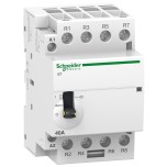 Schneider - Acti9 - Contacteur iCT à commande manu - 63A - 4NO - 230/240V - 50Hz - Réf : A9C21864