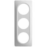 Ohmtec - EPURE - Plaque 3 postes blanche - Réf : 480643O